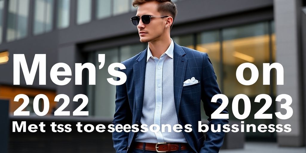 Stylish man in tailored suit in urban environment.