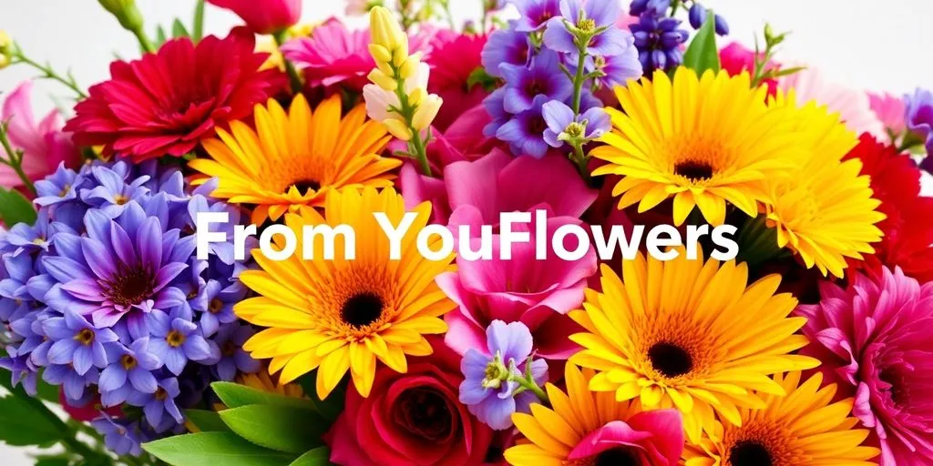 A colorful bouquet of fresh flowers in a vase.