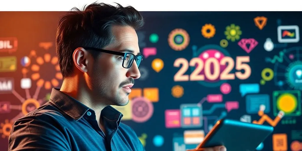 Investor analyzing startup visuals with innovative technology.